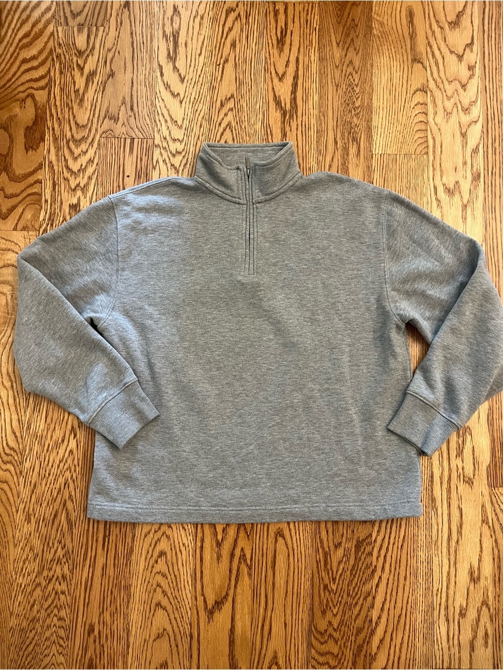 Topman Gray Quarter Zip Sweatshirt Small